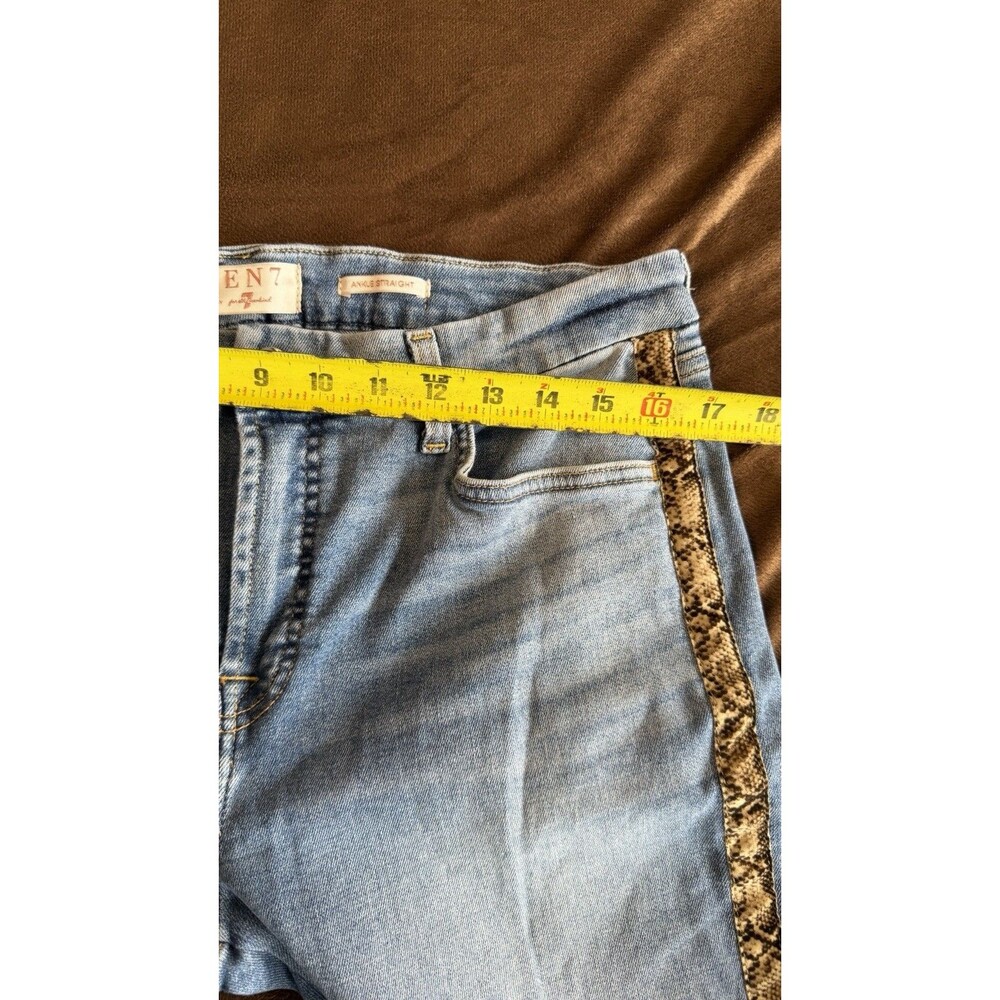 JEN7 by 7 For All Mankind High-Rise Ankle Straight Jeans Women’s Light Wash - Picture 4 of 11